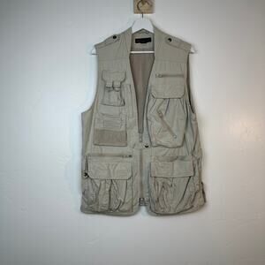Vintage Banana Republic Safari Vest Mens small Photography Fishing Cargo Hiking